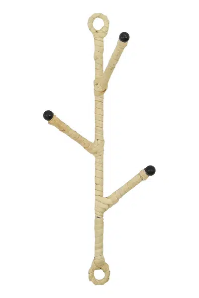 Nástěnný věšák House Doctor HDBranch 20 x 5,5 cm béžová barva
