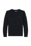 Bavlněný svetr Polo Ralph Lauren černá barva, 323702674061