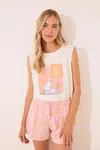 Bavlněné pyžamo women'secret dámské, bílá barva, bavlněné, 3132109