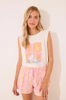 Bavlněné pyžamo women'secret dámské, bílá barva, bavlněné, 3132109