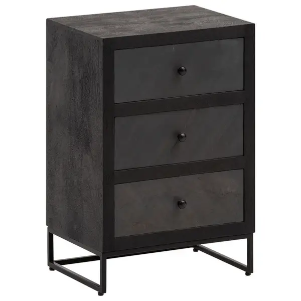 MID.YOU NOČNÍ STOLEK, mangové dřevo, 40/60/30 cm