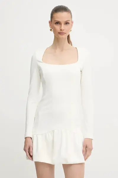 Šaty Pinko béžová barva, mini, 105769 A15M