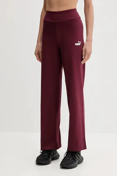 Tepláky Puma dámské, vínová barva, 682429