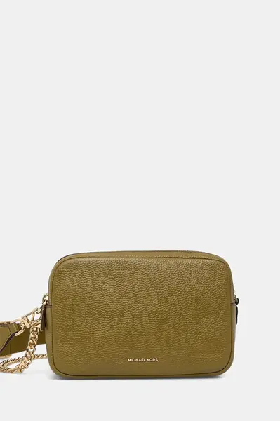 Kožená kabelka MICHAEL Michael Kors černá barva, 32S5GYTC5L