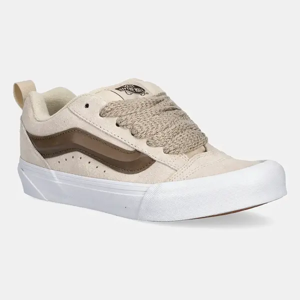 Semišové tenisky Vans Knu Skool béžová barva, VN000D6ZCHW1