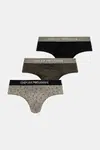 Bavlněné slipy Emporio Armani Underwear 3-pack pánské, zelená barva, EM000256 AF10800