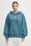 Mikina The North Face Essential dámská, zelená barva, s kapucí, hladká, NF0A89ENBQ51
