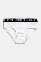 Dětské slipy United Colors of Benetton 2-pack bílá barva, 3OP80S484