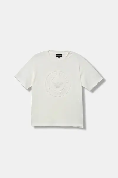 Dětské bavlněné tričko Emporio Armani