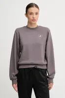 Tréninková mikina adidas by Stella McCartney dámská, šedá barva, hladká, JW4692