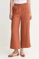 Lněné kalhoty United Colors of Benetton