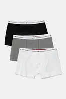 Dětské boxerky Tommy Hilfiger 3-pack šedá barva, UB0UB00573