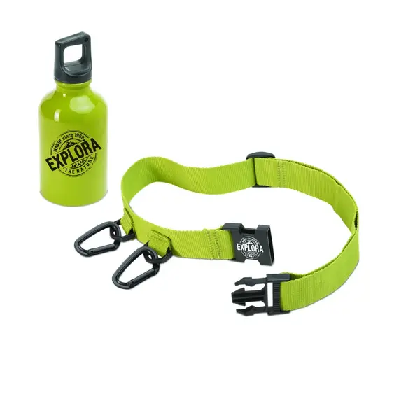 NAVIR Explora - hliníková lahev na pití a opasek