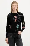 Svetr Desigual ARTY dámský, černá barva, 25WWJF33
