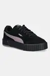 Semišové tenisky Puma Carina Mia SD dámské, černá barva, 402638