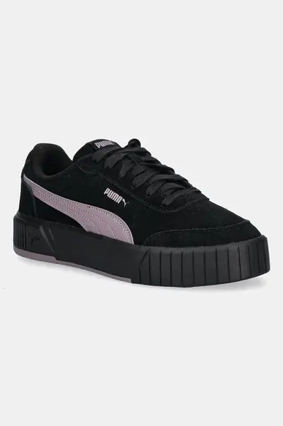 Semišové tenisky Puma Carina Mia SD dámské, černá barva, 402638