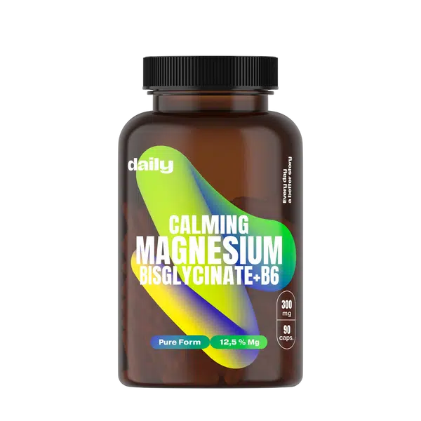 DAILY Calming Magnesium Bisglycinate + B6 90 kapslí