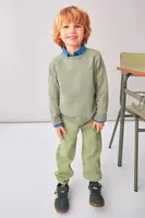 Dětský bavlněný svetr Mayoral zelená barva, 323