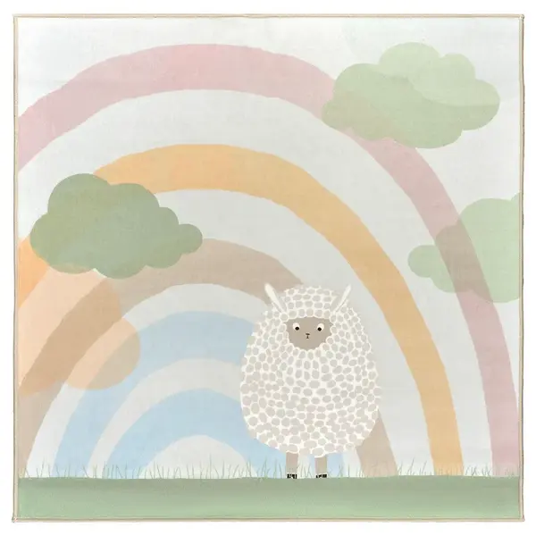 Lindorug DĚTSKÝ KOBEREC, 120/120 cm, vícebarevná, světle zelená