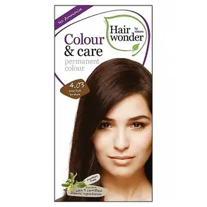 HAIRWONDER Dlouhotrvající barva na vlasy 4.03 Mocca hnědá BIO 100 ml