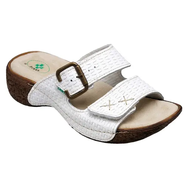 SANTÉ Dámské pantofle bílé, Velikost obuvi: 37