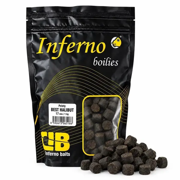 Carp inferno pelety best halibut 1 kg - 8 mm