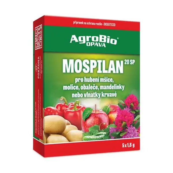 Přípravek proti mšicím a molicím AGROBIO Mospilan 20 SP 5x1,8g