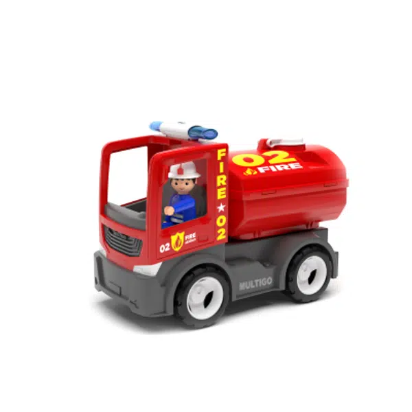 MultiGO ECO Fire - Cisterna s hasičem - auto s Igráčkem