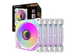 Sada PC ventilátorů DARKFLASH INF24 ARGB 5v1 White