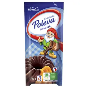 CARLA Cukrářská poleva tmavá 100 g