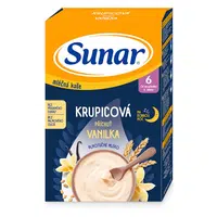 SUNAR Mléčná krupicová kaše vanilka na dobrou noc 6m+ 210 g