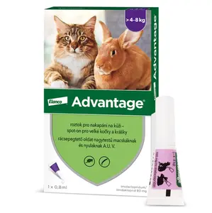 ADVANTAGE Spot-on pro velké kočky a králíky 80 mg 1 pipeta