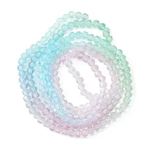 2 Strand Transparent Glass Beads Strands