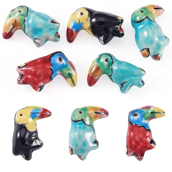 5Pcs Handmade Porcelain Beads