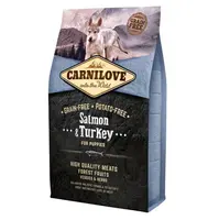 CARNILOVE  Salmon & Turkey granule pro štěňata 1 ks, Hmotnost balení: 4 kg