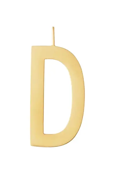 Design Letters  Strieborný pozlátený prívesok