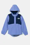 Dětská bunda The North Face ANTORA RAIN JACKET fialová barva, NF0A8A490YI1