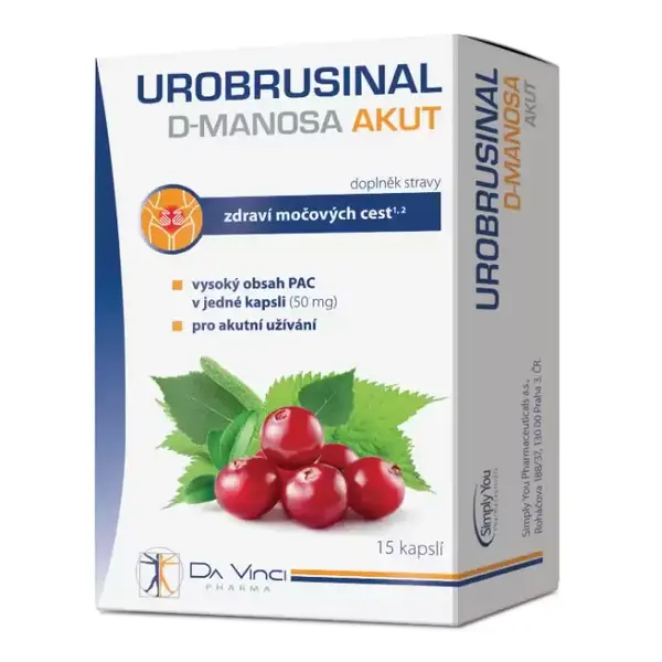 Urobrusinal D-manosa Akut Da Vinci Pharma 15 tobolek
