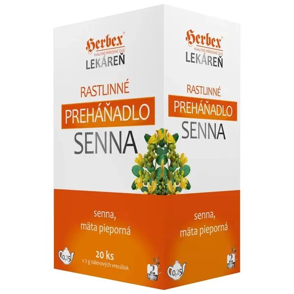 Herbex Lékárna Rostlinné projímadlo Senna 20x2g nálevové sáčky
