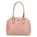 Stylová dámská koženková kabelka Simonee,  růžová