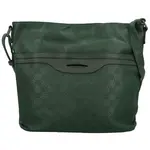 Módní dámská koženková crossbody kabelka Blandina, tmavě zelená
