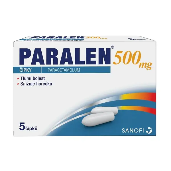 Paralen 500 mg 5 čípků