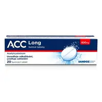 ACC ® Long 600 mg 20 šumivých tablet na vlhký kašel, usnadňuje vykašlávání