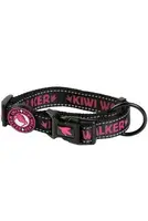 Obojek nylon 32-45cm/2cm růžová Kiwi