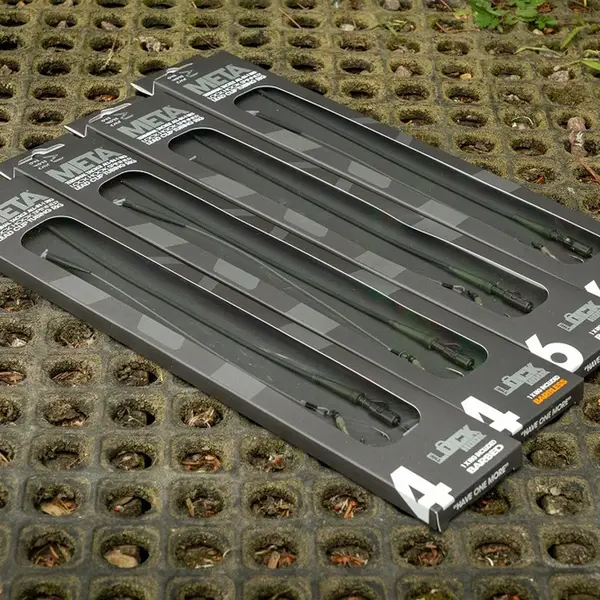 One more cast hotové návazce meta terminal tackle all-in-1  lock hook spinner lead clip tubing rig barbless - velikost 6