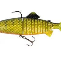 Fox rage gumová nástraha replicant jointed uv natural perch - 23 cm 130 g