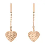 Tommy Hilfiger Pozlacené ocelové náušnice s přívěskem srdce TH2780304