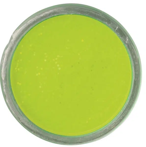 Berkley těsto na pstruhy natural glitter troutbait sýr - třpytivá chartreuse