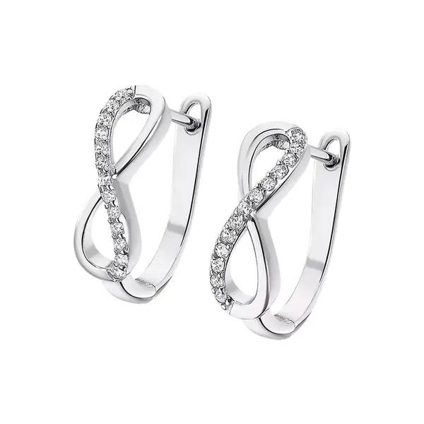 Lotus Silver Třpytivé stříbrné náušnice nekonečno Trendy LP1872-4/1