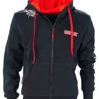 Uni cat mikina team zipper hoodie - s